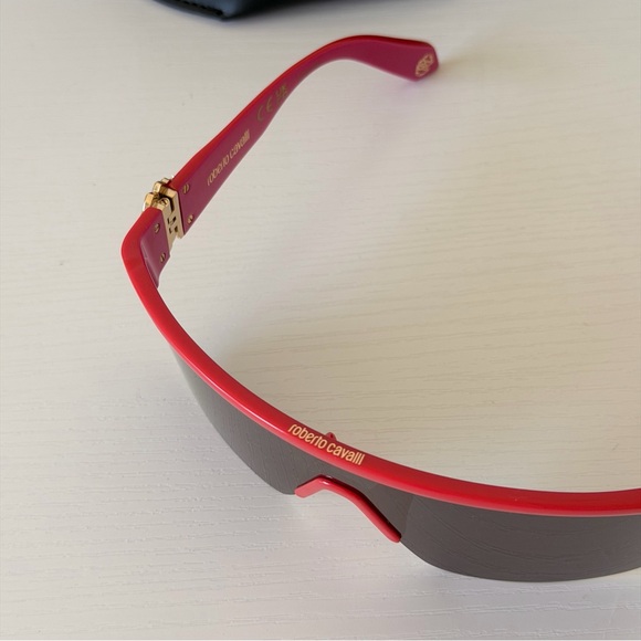 New! Roberto Cavalli Red Sunglasses, SRC037 09RV, Authentic - Picture 5 of 11